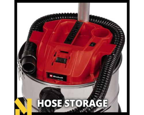 Пилосос для збору золи акумуляторний Einhell TE-AV 18/15 Li C - Solo (без АКБ та ЗП)