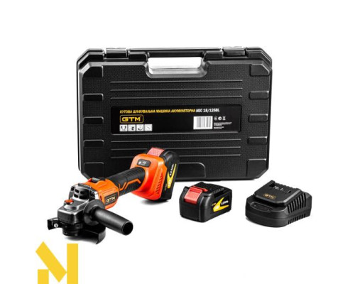 Болгарка (кутова шліфмашина) акумуляторна GTM AGC18/125BL