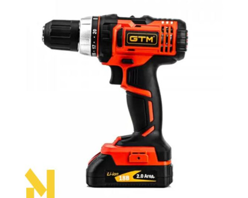Дриль-шурупокрут акумуляторний GTM DS18/40P (без АКБ та ЗП)