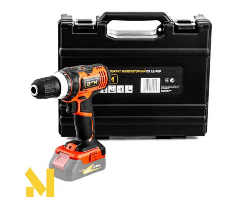 Дриль-шурупокрут акумуляторний GTM DS18/40P (без АКБ та ЗП)