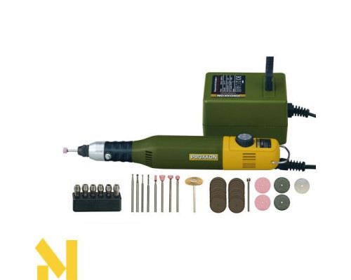 Набір моделіста бормашинка + адаптер + витратні інструменти Proxxon (28515)