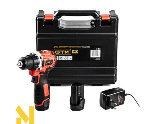 Дриль-шурупокрут акумуляторний GTM DS12/38BL