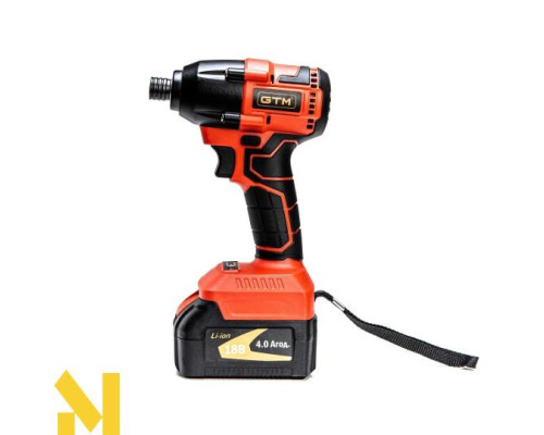 Гайковерт акумуляторний ударний GTM IS18/320BL
