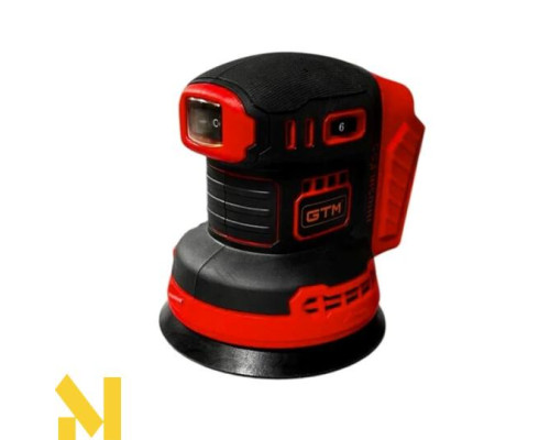 Шліфмашина ексцентрикова акумуляторна GTM OSC18/125BL (без АКБ та ЗП)