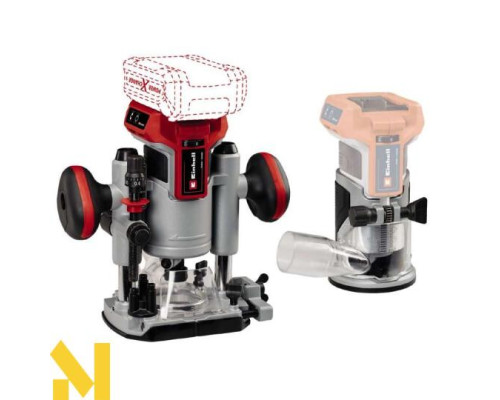 Фрезер звичайний та Фрезер окантовочний акумуляторний Einhell TP-RO 18 Set Li BL - Solo (без АКБ та ЗП)