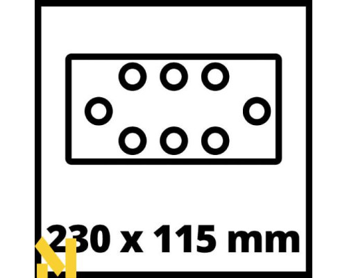 Шліфмашина вібраційна Einhell TE-OS 18/230 Li Solo (без АКБ та ЗП)