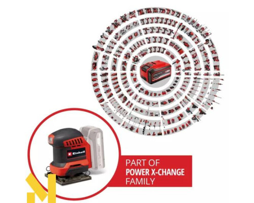 Шліфувальна ексцентрикова акумуляторна Einhell TE-OS 18/113 3X Li — Solo (без АКБ та ЗП)