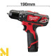 Дриль-шуруповерт ударний акумуляторний Milwaukee M12 BPD-202C