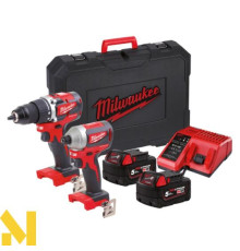 Набір інструментів акумуляторних Milwaukee M18 CBLPP2B-502C