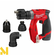 Дриль-шуруповерт акумуляторний Milwaukee M12 FDDXKIT-202X зі змінними насадками