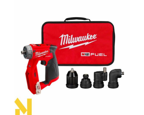 Дриль-шуруповерт акумуляторний Milwaukee M12 FDDXKIT-0X зі змінними насадками