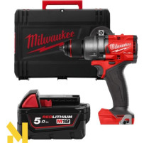 Дриль-шуруповерт акумуляторний MILWAUKEE M18 FDD3-0X + M18 B5 (без ЗП)
