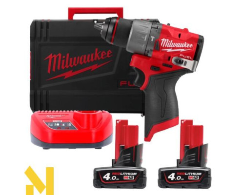 Дриль-шуруповерт акумуляторний Milwaukee M12 FPD2-402X