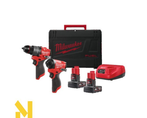 Набір інструментів акумуляторних Milwaukee M12 FPP2A2-402X FUEL POWER PACK IN2