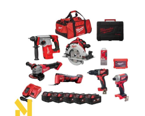 Набір інструментів акумуляторних MILWAUKEE M18 FPP6E-505B