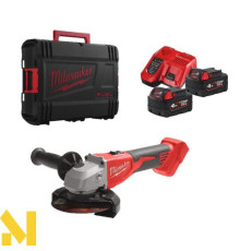 Болгарка (кутова шліфмашина) акумуляторна Milwaukee M18 BLSAG125X-402X