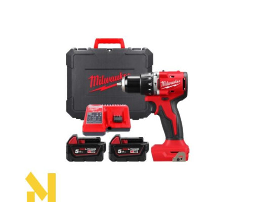 Дриль ударний акумуляторний Milwaukee M18 BLPDRC-502C