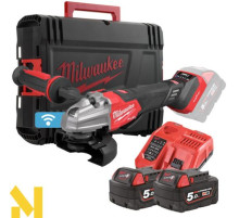 Болгарка (кутова шліфмашина) акумуляторна Milwaukee M18 FSAGSVO125X-502X