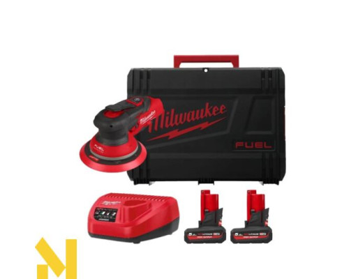 Шліфмашина ексцентрикова акумуляторна MILWAUKEE M12 FROS5-502X