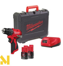 Дриль-шуруповерт акумуляторний MILWAUKEE M12 BLDDRC-202C