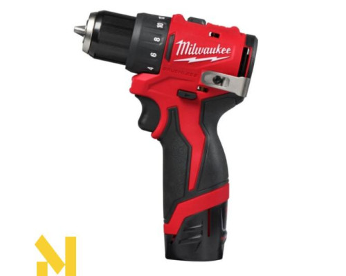 Дриль-шуруповерт акумуляторний MILWAUKEE M12 BLDDRC-202C