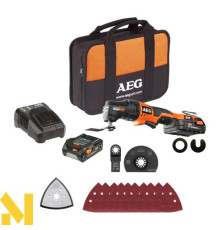 Багатофункціональний інструмент (реноватор) акумуляторний AEG OMNI 18C LI-202 B KIT