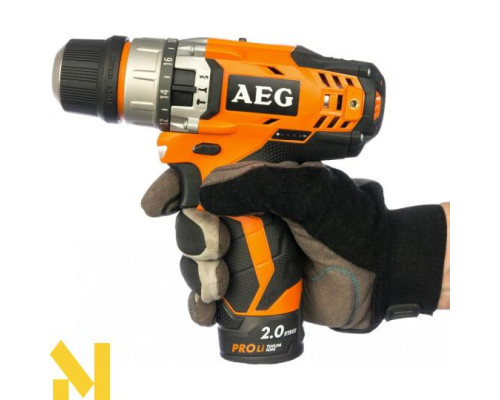 Дриль-шуруповерт акумуляторний AEG BSB12C2LI-X02KIT1X з набором біт