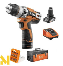 Дриль-шуруповерт акумуляторний AEG BSB12C2LI-X02KIT1X з набором біт