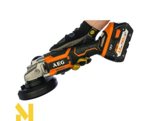 Болгарка (кутова шліфмашина) акумуляторна AEG BEWS18-125BL-502C