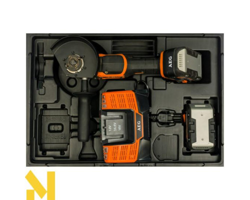 Болгарка (кутова шліфмашина) акумуляторна AEG BEWS18-125BL-502C