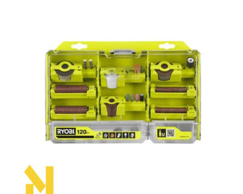 Набір насадок для гравера Ryobi RAR800K-120, 120 шт