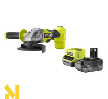 Болгарка (кутова шліфмашина) акумуляторна Ryobi RAG18X-1C40S