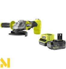Болгарка (кутова шліфмашина) акумуляторна Ryobi RAG18X-1C40S