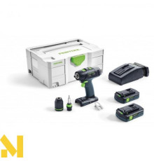 Дриль-шуруповерт акумуляторний Festool T 18+3 Li 3,1-Compact