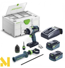 Дриль-шуруповерт акумуляторний Festool QUADRIVE TDC 18/4 5,2/5,2 I-Set