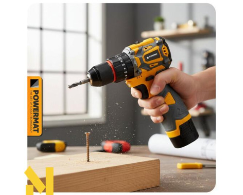 Шуруповерт акумуляторний Powermat PM-WA-16.8V-1.5M