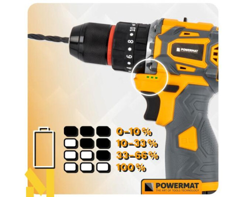 Шуруповерт акумуляторний Powermat PM-WA-16.8V-1.5M