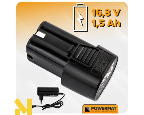 Шуруповерт акумуляторний Powermat PM-WA-16.8V-1.5M