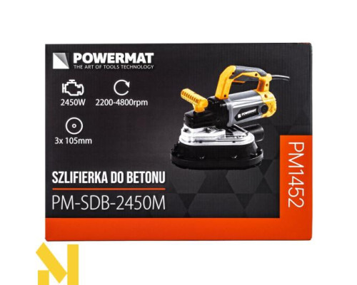 Шліфувальна машина по бетону Powermat PM-SDB-2450M