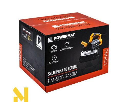 Шліфувальна машина по бетону Powermat PM-SDB-2450M