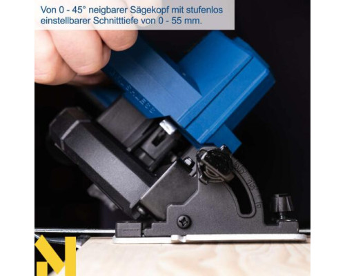 Пила дискова акумуляторна Scheppach BC-HCS165-X (без АКБ та ЗП)