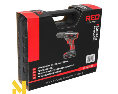 Шуруповерт акумуляторний RED TECHNIC RTWA0075