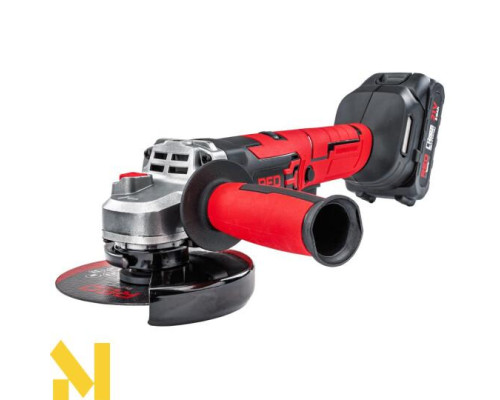 Болгарка (кутова шліфмашина) акумуляторна RED TECHNIC RTSZK0140