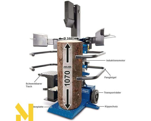 Дровокол гідравлічний Scheppach Compact 8t 400В