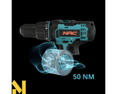 Дриль-шуруповерт акумудяторний NAC CDB-LI-50-20V-2