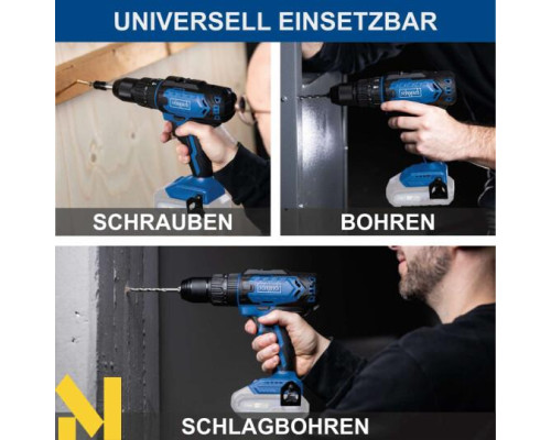 Дриль-шуруповерт ударний акумуляторний Scheppach C-CD45-X (без АКБ та ЗП)