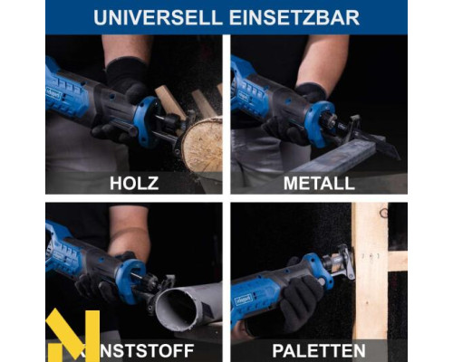 Пила шабельна акумуляторна Scheppach BC-RS250-X (без АКБ та ЗП)