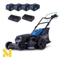 Газонокосарка акумуляторна Scheppach MP470-X SET XL2x2