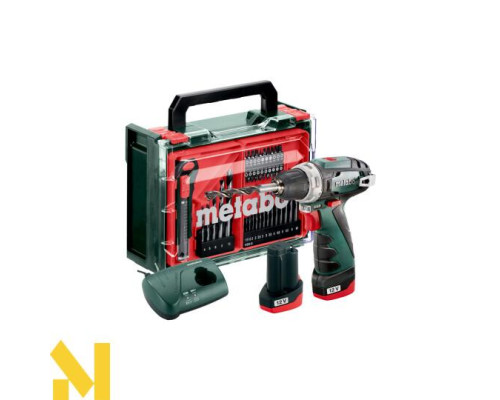 Дриль-шуруповерт акумуляторний Metabo POWERMAXX BS BASIC SET