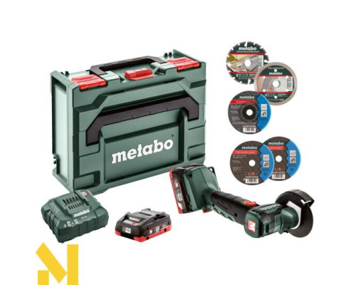 Болгарка (кутова шліфмашина) акумуляторна Metabo PowerMaxx CC 12 BL